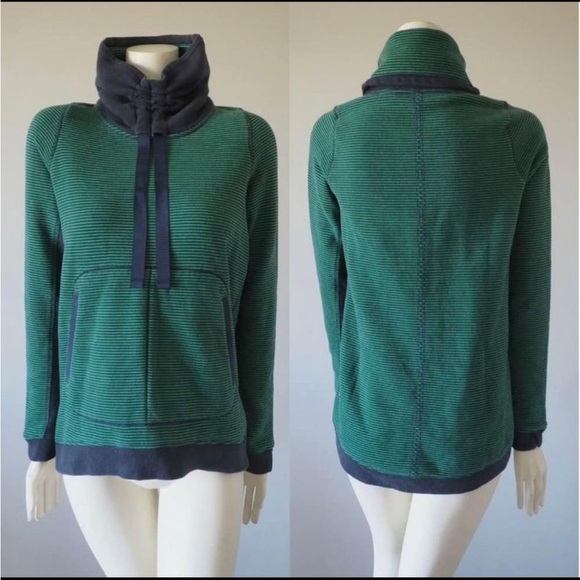 lululemon athletica Tops - Lululemon Avenue Pullover Green Bean Blue
